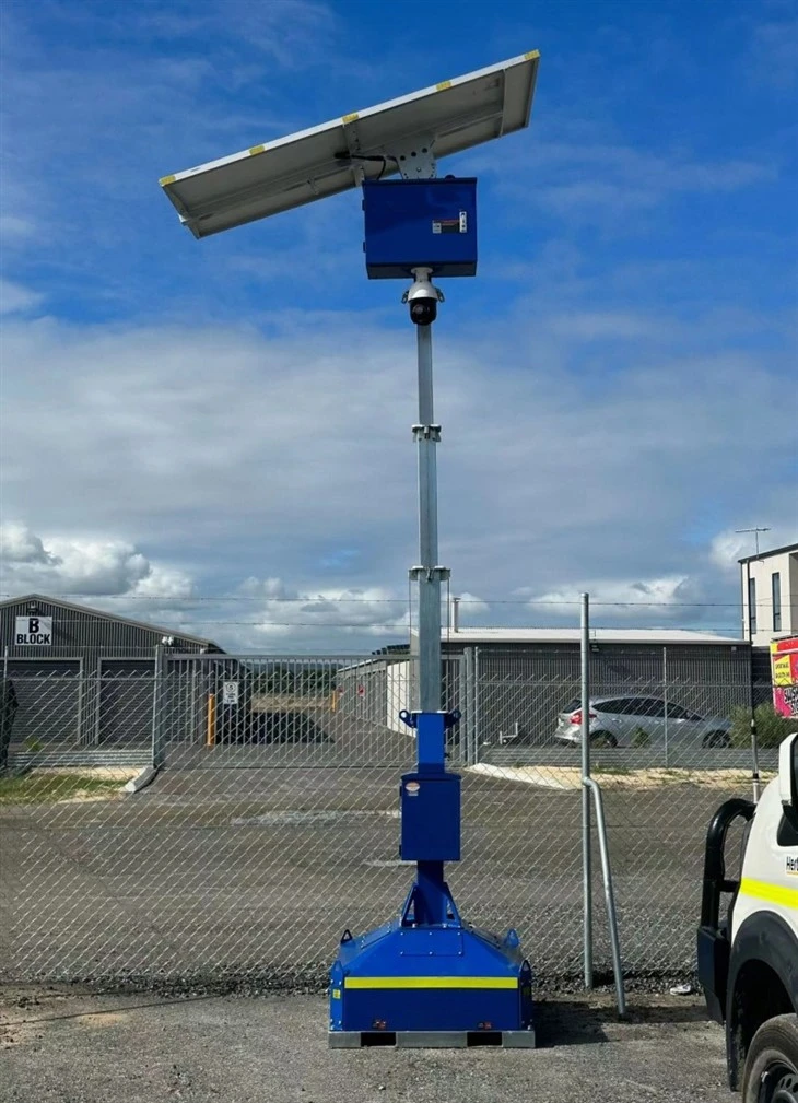 Construction Portable Solar Camera Tower