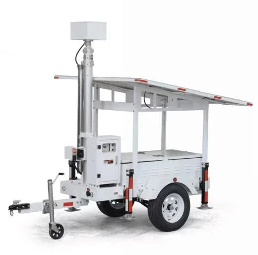High Definition Surveillance Mobile Solar Cctv Trailer
