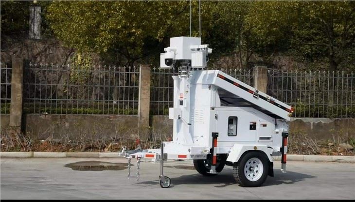 Solar Security Light Tower For Job Sites